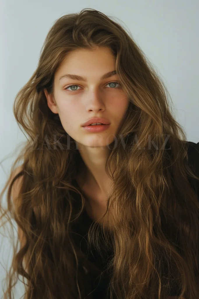 Ashy brown hair color