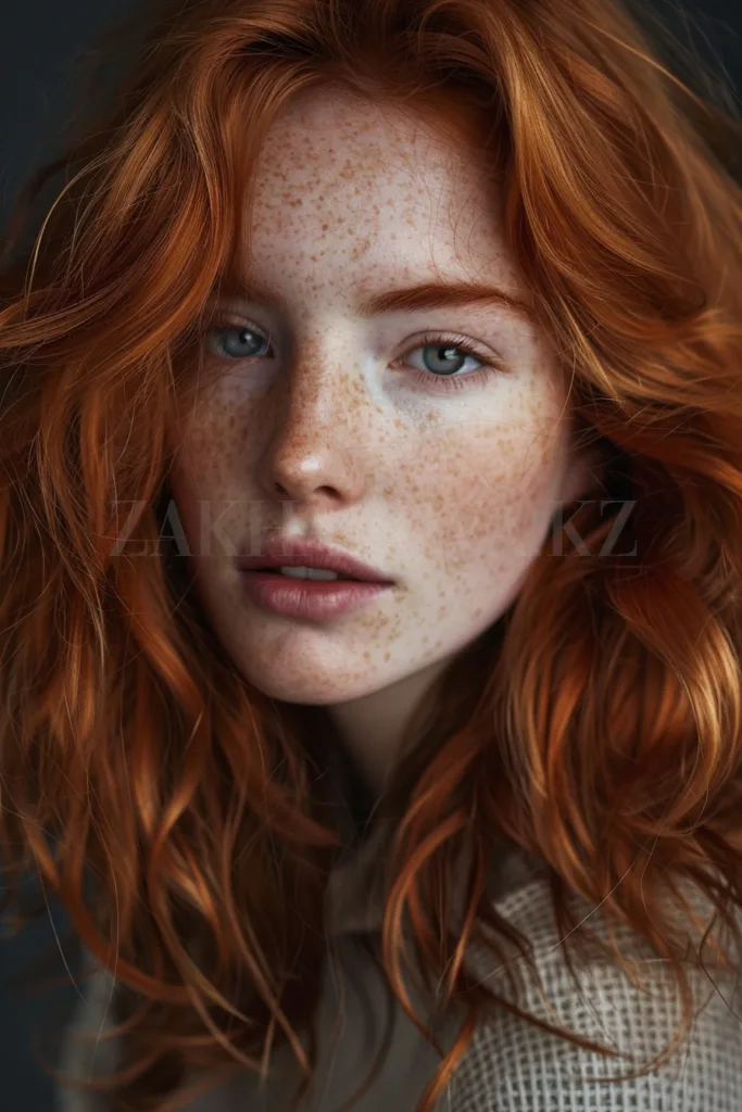Ashy RED hair color